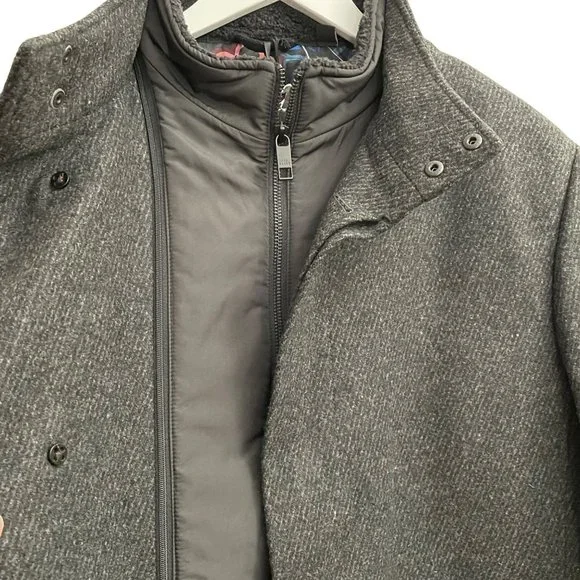Ted Baker Margate Funnel Neck Coat Ted Size 6 (US Size 2XL)